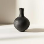 Minimalist Black Ceramic Vase